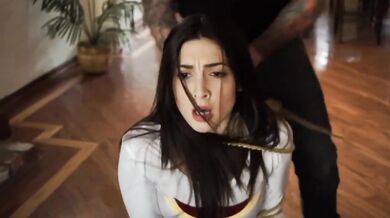 Beautiful Young Superheroine Attacked at Home by Thugs