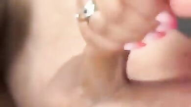 Close up blowjob and handjob in car (ANGELA WHITE, Your Priya)