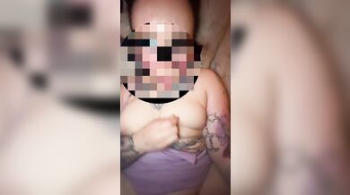 Black cock pounds big tits MILF wet pussy