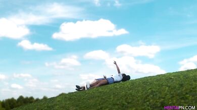 Interracial Lesbians College Sex Break - 3D Hentai