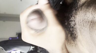 Showing Off My Long Black Cock With Morning Wood