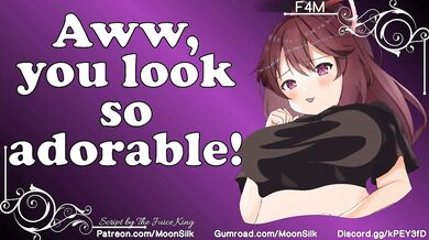 Giantess x Human - Dinner & Snuggles - Reverse Cuddles - Hair Play - F4M