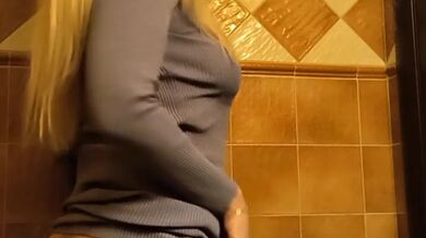 Public squirt in restaurant toilet