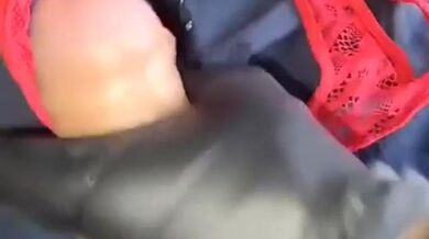 Big Dick Jerk Off And Cumming On My Red Lace Pantie !