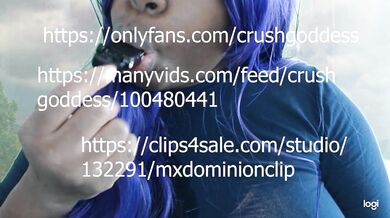 Giantess having a snack