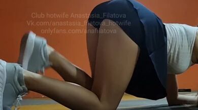 My fitness in miniskirt. Preview. fhd 1080