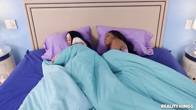 Interracial Lesbian Sex Then Both Of Them Fucked Hard - Nadia Jay, Amber Wildee - Angel Long