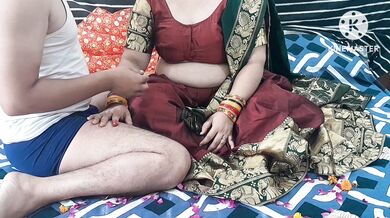 NEWLY MARRIED COUPLE CELEBRATE FIRST NIGHT IN HINDI