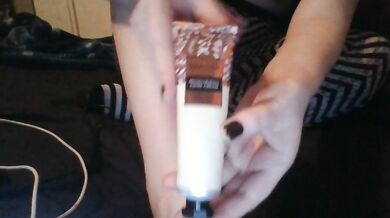 Bare Pretty, Stinky Freet Get Spa Day Massage With Scented Lotion, in And Out of Thigh Socks