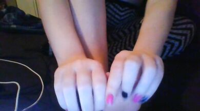 Bare Pretty, Stinky Freet Get Spa Day Massage With Scented Lotion, in And Out of Thigh Socks