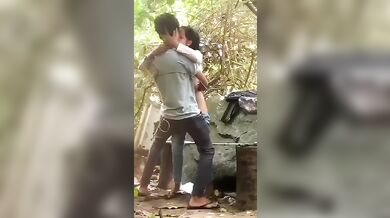 Boyfriend Sex Girlfriend In Park, Outside Sex