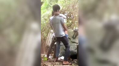 Boyfriend Sex Girlfriend In Park, Outside Sex