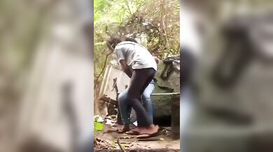 Boyfriend Sex Girlfriend In Park, Outside Sex