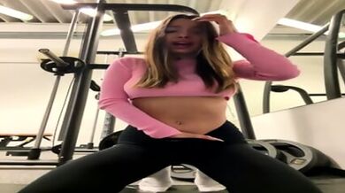 Model Show In Public Gym