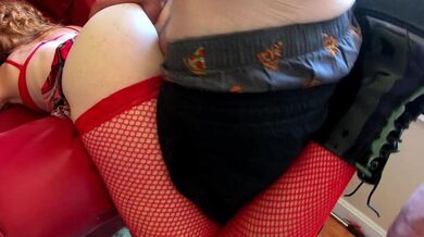 Anal Creampie In front Of Living Room Window