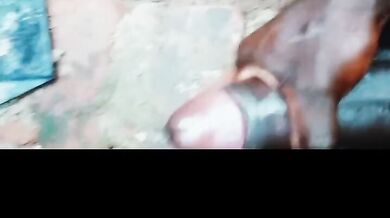 Hot and Horny Male Masturbates his Big black Cock for you when his wife is not around