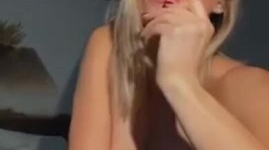 Alysha Newman *Olympian* Topless Nipples Blue Panty Onlyfans Leak