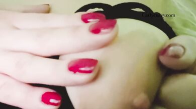 I was jerking on his cock with friends around!