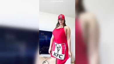 I offer him KFC if he fucks me rough