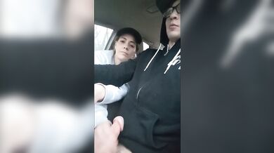 Heather Kane Jerks off College Cock during Public Car Ride !