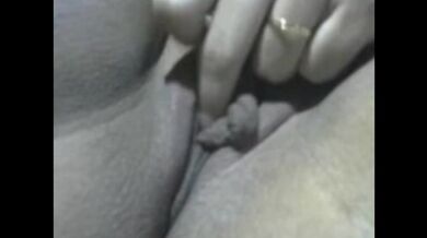 Cuckold husband shares his wife in a video call with a webcam