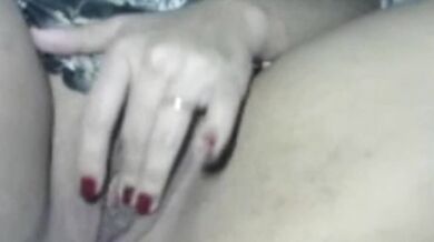 Cuckold husband shares his wife in a video call with a webcam