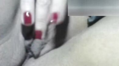 Cuckold husband shares his wife in a video call with a webcam