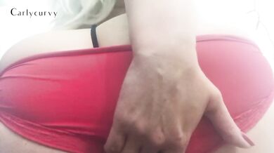 Playing with my ass in 2 different panties!