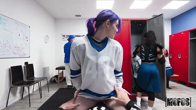 Female Hockey Team Celebrating The Good Game - Spiraling Spirit