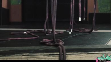 Anuskatzz gets tied up in shibari with cute tattoo girl from Lily Lu for Dirty dreaz BDSM rope play