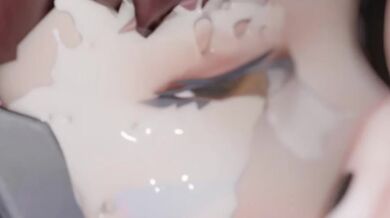 Overwatch Hentai - D.va Eye cumshot