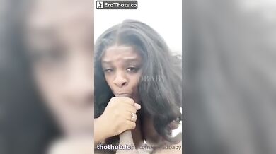 Dezodbaby: Bj and titfuck at the beach ! (Gotta Love Lucky)