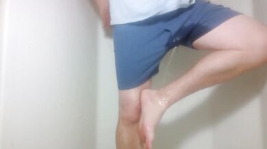 Almost didn't make it peeing in the shower