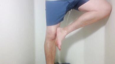 Almost didn't make it peeing in the shower