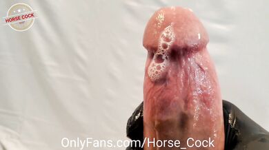 Horse Cock the Amateur Male Stripper Big White Cock close up OnlyFans Leaked Cumshot Compilation