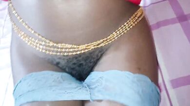 Ebony teen with tight and creamy pussy