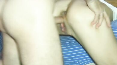 My husband eats his own creampie, 69 position pussy licking