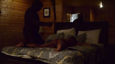 Rae's into to BDSM- tied up, spanked and flogged before getting a BBC creampie