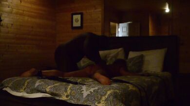 Rae's into to BDSM- tied up, spanked and flogged before getting a BBC creampie