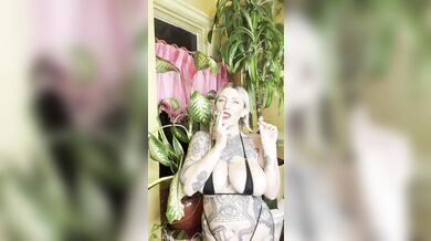 Blonde Milf with Big Natural Tits Veronica Rose Smokes 420 in a Micro Bikini with You smoking joi