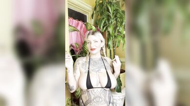 Blonde Milf with Big Natural Tits Veronica Rose Smokes 420 in a Micro Bikini with You smoking joi