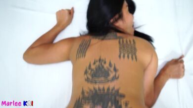 Thai Slut Bareback with White Cock