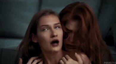 Parasite possessed Jia Lisa and Tiffany Tatum lesbian screw fest