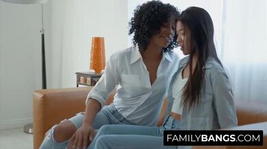 Visiting her Best Friend's Lesbian Stepmom, Misty Stone, Vina Sky porn