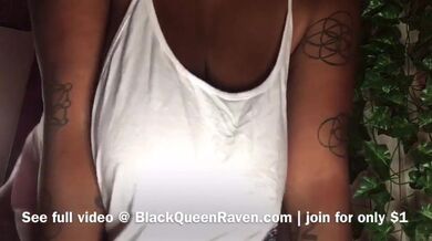 Ebony Domme Loves Bouncing Her Long Boobs