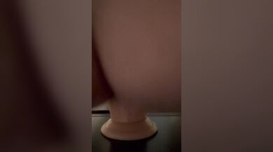 Pounding Super Thick Anal Dildo