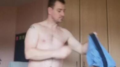 LongJohn0Hara changing from his Green dinner date suit into his street wear clothing