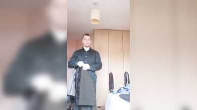 LongJohn0Hara changing from his Green dinner date suit into his street wear clothing