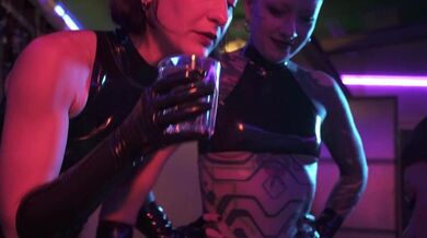 Latex Strapon Triple Domination with Mistress Ae, Mixstress Switch & Mushroom Sofi