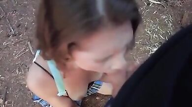 Otaku Jennii face fucked in Public park